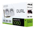 Видеокарта ASUS GeForce RTX 5060 DUAL OC WHITE (DUAL-RTX5060-O8G-WHITE)
