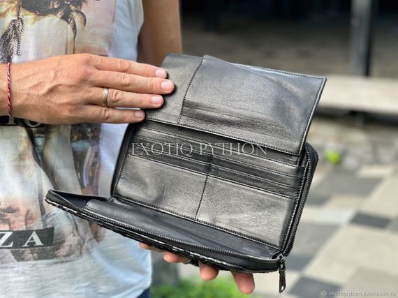 Мужская борсетка из кожи питона WA-198