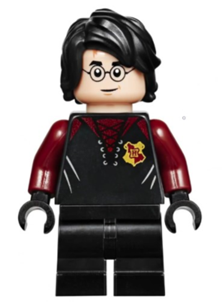 Минифигурка LEGO hp176 Гарри Поттер (черно-красная униформа)