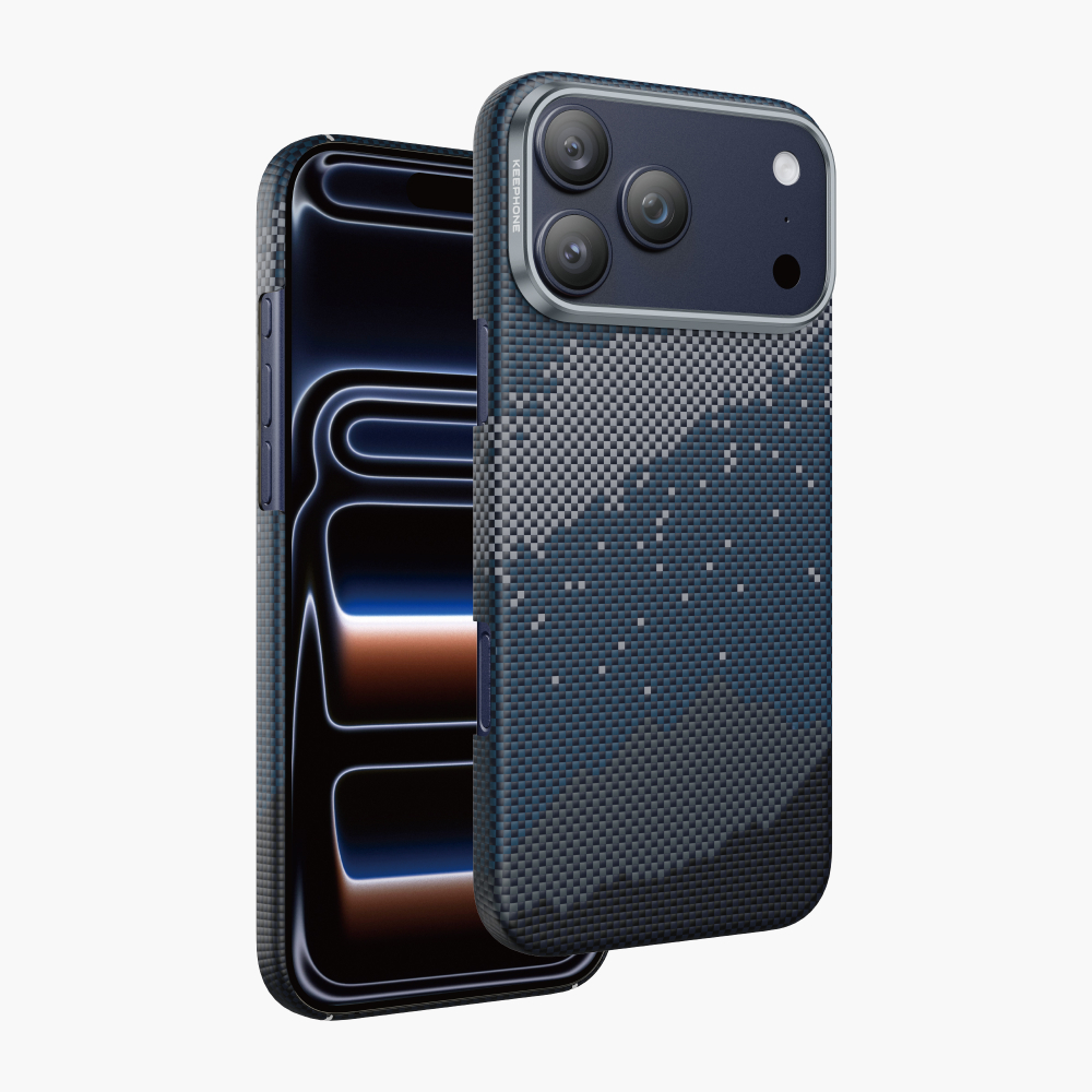 Чехол для iPhone 17 Pro Keephone Kevlar Starry MagSafe Case,Синий