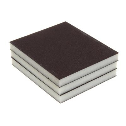 Набор губок, матовая карборундовая бумага, 3шт, 12х10см  (300шт/кор)    ХХ