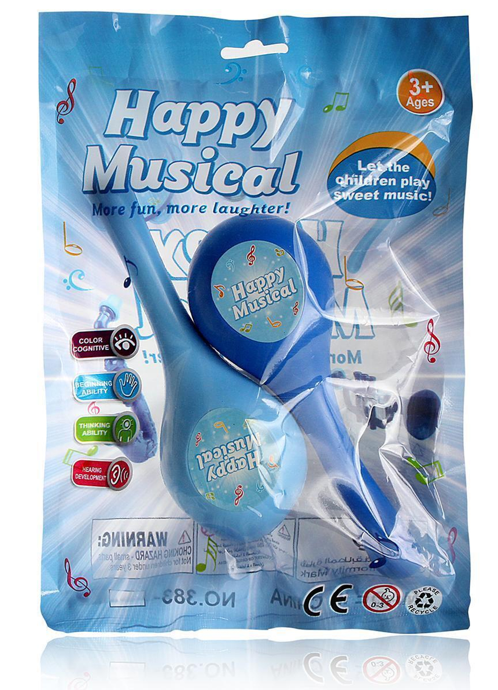 Маракасы 25см, пакет 383-43