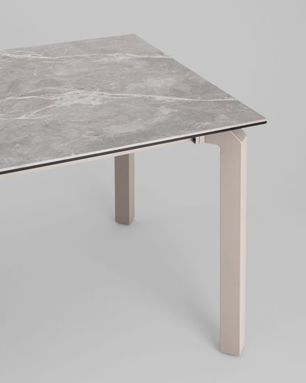 Стол обеденный Varden раскладной 160-220х90 см керамика серый