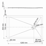 Душевой поддон WasserKRAFT Dill 61T06 120х80