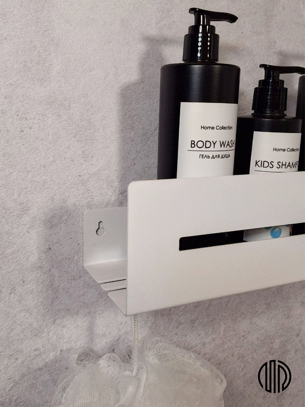 Полка настенная прямая белая MetaDec Sideline 30см