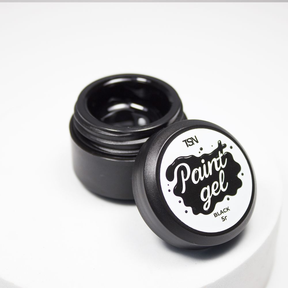 TopShopNails Paint gel Black - Гель для дизайна, 5гр