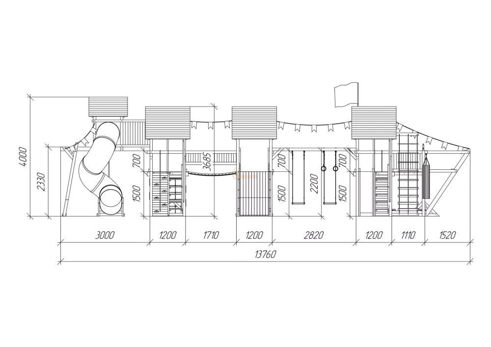 Детская площадка Савушка Люкс 1 Max