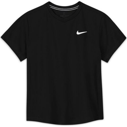 Детская теннисная футболка Nike Court Dri-Fit Victory Short Sleeve Top - black/black/white