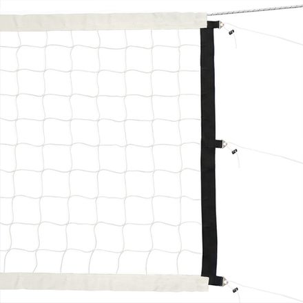 Сетка вол. проф.,FS-V-№ 9, белая, 9.5х1м, нить3,5мм ПП,яч.10см.,верх.лента 7см, карманы,кевлар. трос