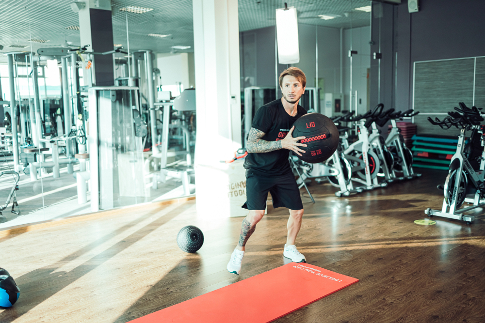 Тренировочный мяч Wall Ball Deluxe 8 кг