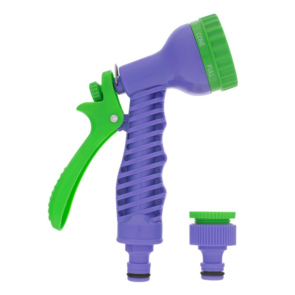 Шланг растягивающийся 20 м, усиленный, набор поливочный (7 режимов пистолет, соединитель, адаптер), Palisad, 67547