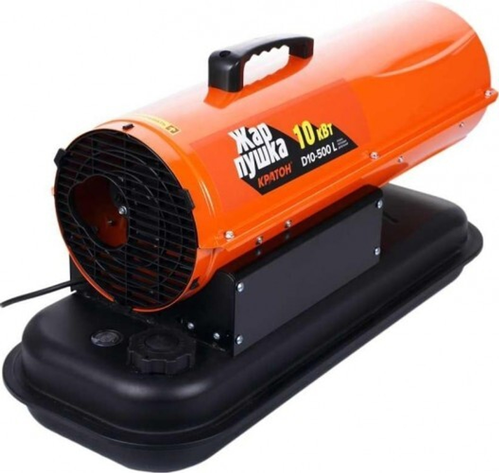 Тепловая пушка на дизтопливе прямого нагрева КРАТОН Жар-пушка D 10-500 L 3 09 05 013