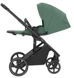 Коляска Carrello Alfa CRL-6522 2025 Nova DK791 Black Line с базой Isofix 4 в 1 Meadow Green