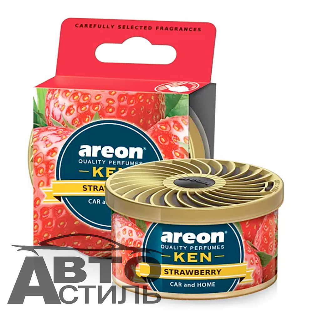Ароматизатор в банке под сиденье Areon GEL KEN 35гр - Клубника\Strawberry
