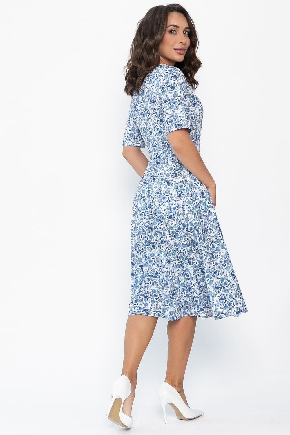 Платье Стиляги (бело-голубое) П13998-16М LT Collection