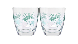 Набор стаканов для воды 2шт 370мл Krosno Пальмовые листья