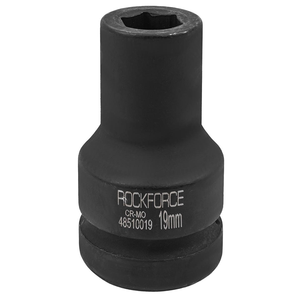 Головка ударная глубокая 19мм 1'' 6гр. RockForce##Rock FORCE RF-48510019