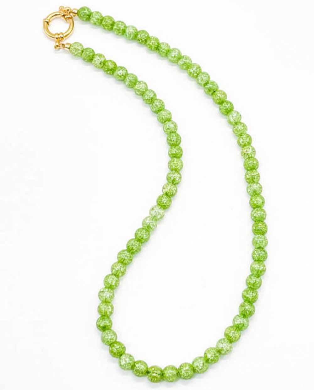 Чокер из камня 6 мм / green snow quartz / Чокер из камня 6 мм / green snow quartz /