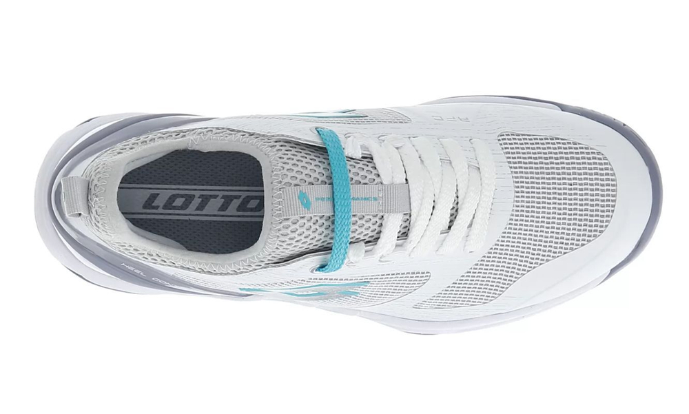 Женские Кроссовки теннисные Lotto Mirage 200 SPD W - all white/green 929c/quick silver