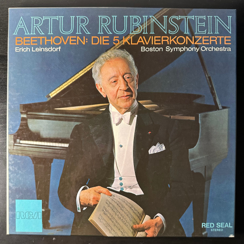 Бетховен, Артур Рубинштейн - 5 фортепианных концертов 4LP (Германия)