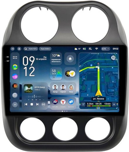 Магнитола для Jeep Compass 2011-2015 - Teyes CC4-PRO монитор 10.36" 2K QLED на Android 13, Snapdragon 778G, AI, CarPlay, DSP, 4G SIM-слот