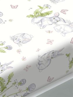 Постельное белье Сказка "Кролики" 2-спальный Наволочка 50х70 см 2 шт Простынь 240х215 см Пододеяльник 175х215 см, поплин