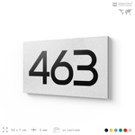 Номер на дверь 463, табличка на дверь для офиса, квартиры, кабинета, аудитории, склада, белая 120х70 мм, Айдентика Технолоджи