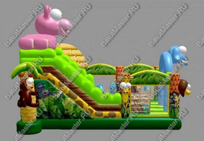 Надувной батут "Бегемотик"