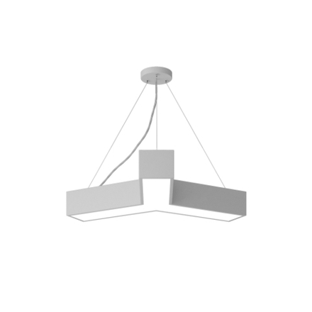 Светильник LED ЭРА Geometria SPO-141-W-40K-028 Igrek 28Вт 4000K 1900Лм IP40 600*80 белый подвесной драйвер внутри