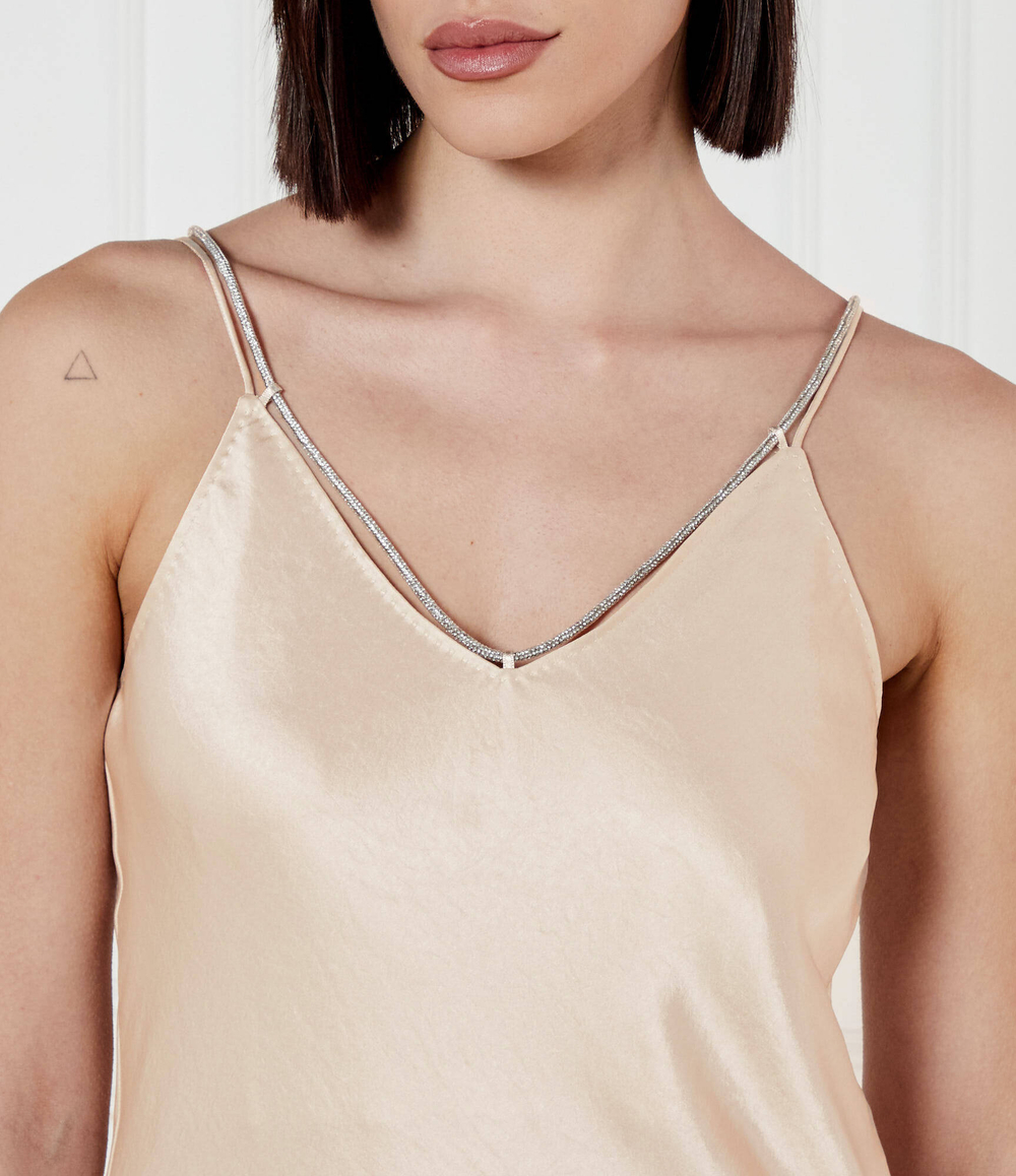 Сатиновое платье Marc Cain - бежевый(YC 21.19 W46)