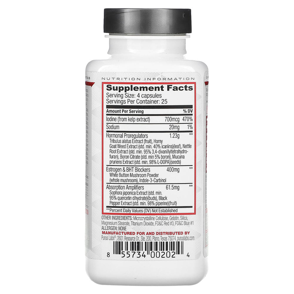 Purus Labs, Recycle, 100 желатиновых капсул