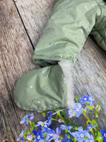 Комбинезон-трансформер (2в1) Модель: 025 "Облачка" (ИП Петрова Г.Г.) (Цвет: Оливковый, Размер: 74-80)