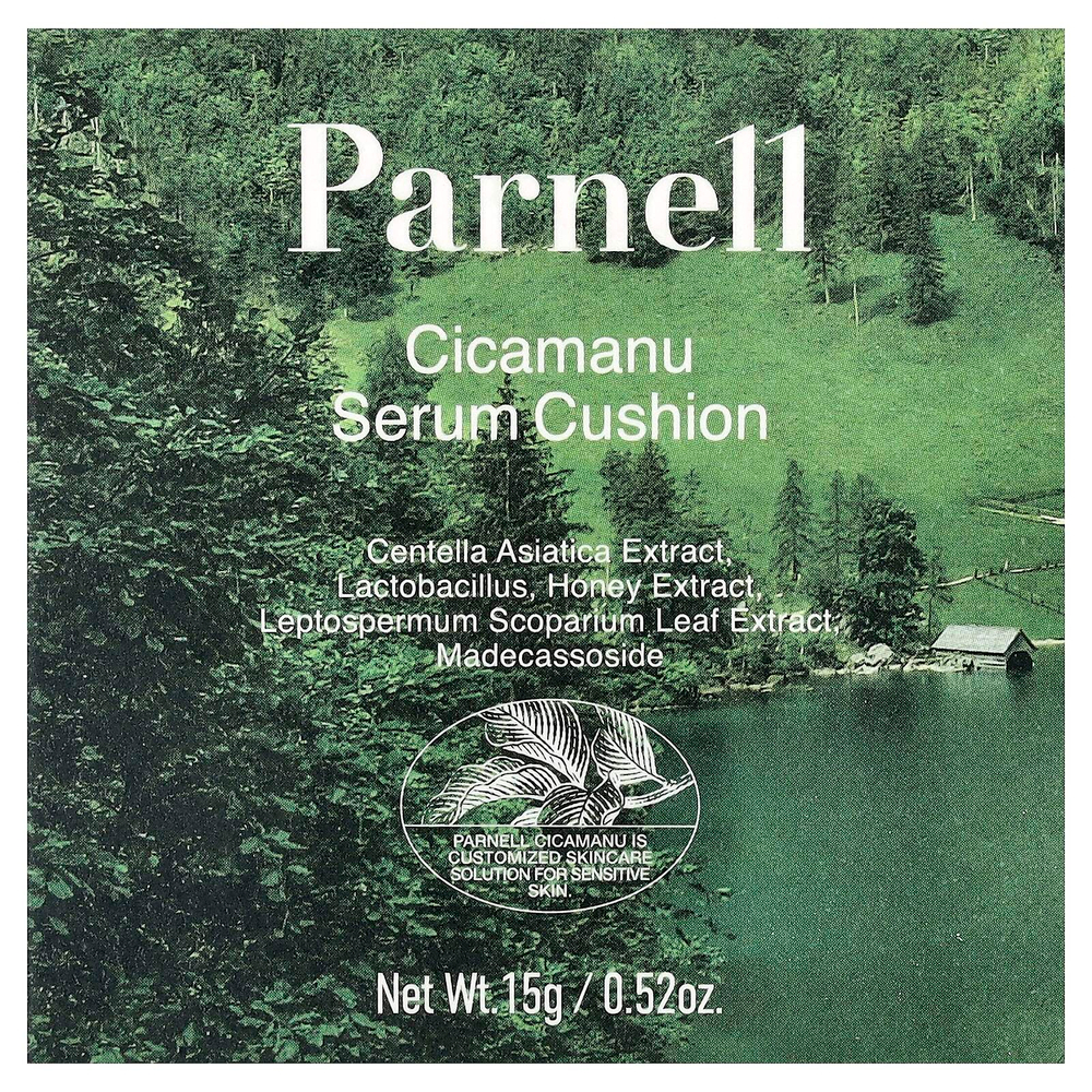 Parnell, Cicamanu Serum Cushion, золотой бежевый 30W, 15 г (0,52 унции)