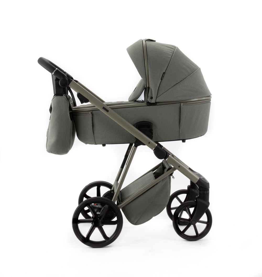 Детская универсальная коляска Adamex Delta Natura - DN-7 Salvia (шалфей, ткань)
