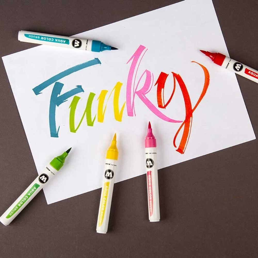 Маркер-Кисть Molotow AUQA COLOR Brush 1-5мм