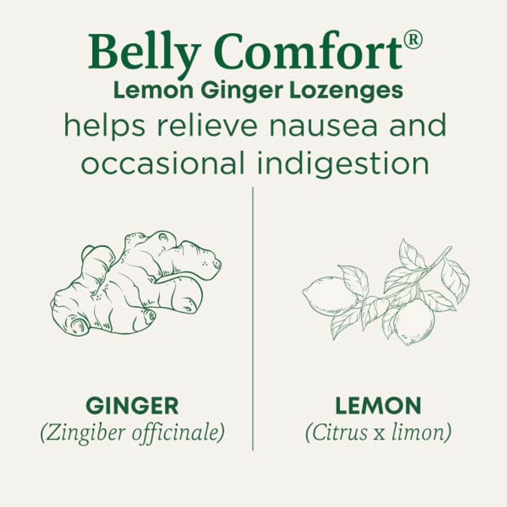 Traditional Medicinals, Organic Belly Comfort, лимон и имбирь, 30 леденцов в индивидуальной упаковке