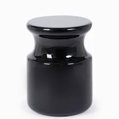 Кофейный стол Perry Ø33х45 см, черный глянец