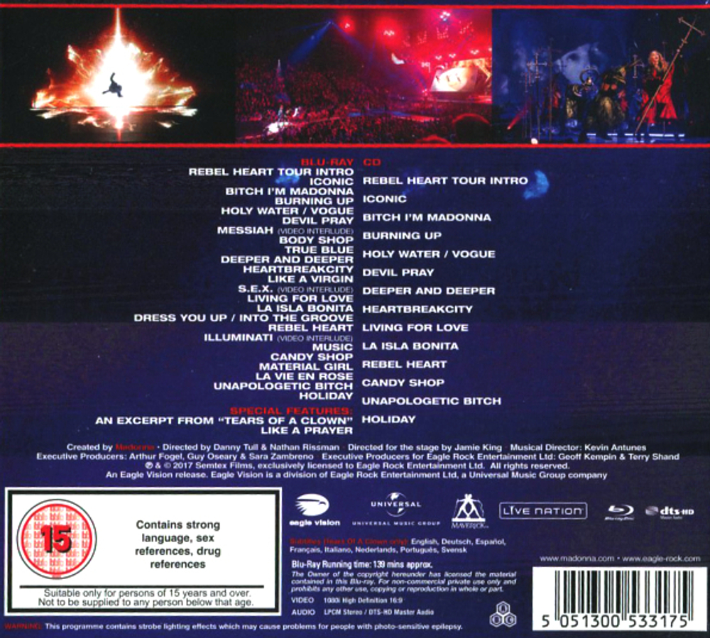 Madonna / Rebel Heart Tour (Blu-ray+CD)