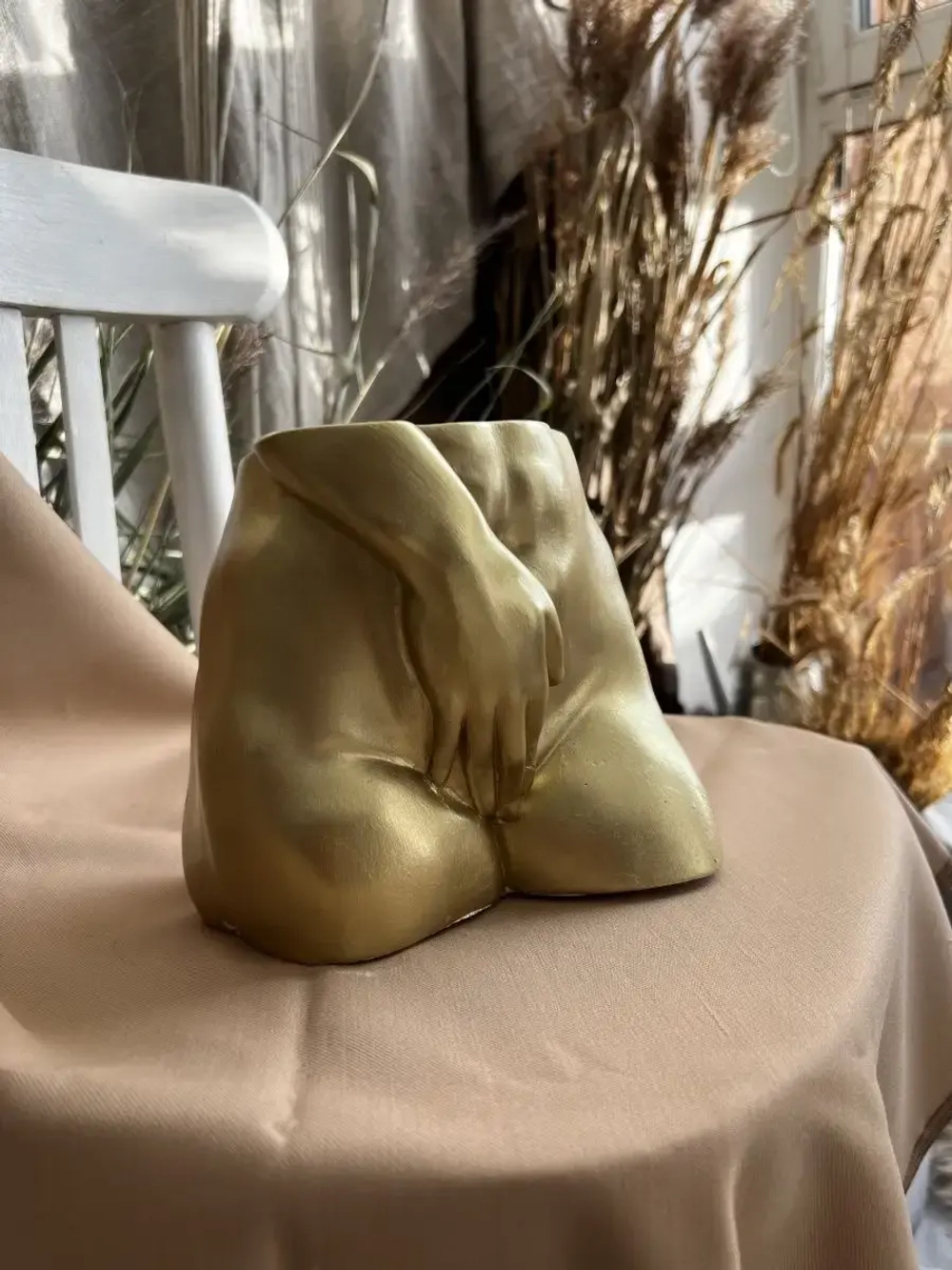 Кашпо Женское тело Горшок  Ваза скульптура декор для дома