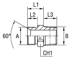 Штуцер FC BSP 3/4 - NPT 1