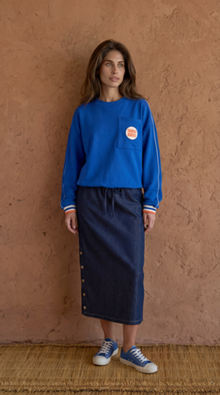 Юбка на резинке макси