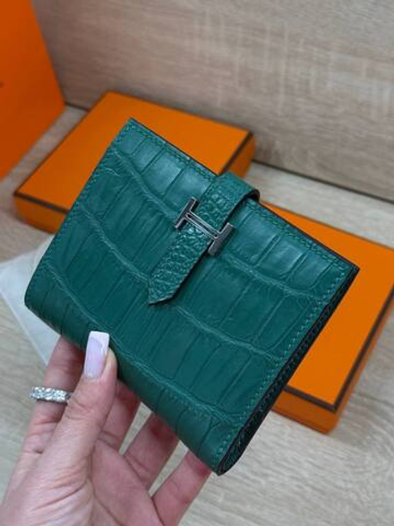 Кошелек Hermes из кожи крокодила
