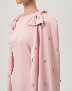 Платье Dia розовое с вышивкой