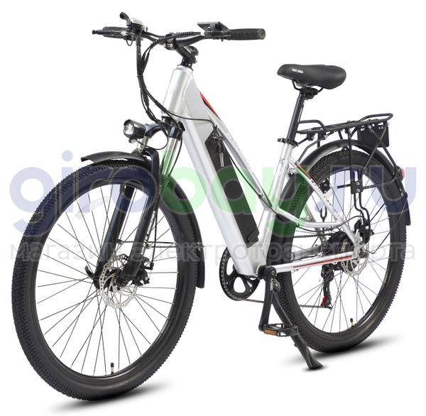 Электровелосипед WHITE SIBERIA CAMRY LIGHT 36V/11A 500W Silver Winter (Серебро) фото №1