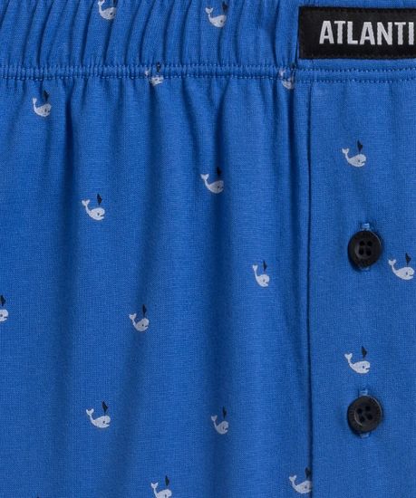 Трусы (2 шт) мужские семейные Atlantic 2MBX-039, небесно-голубой + темно-синий