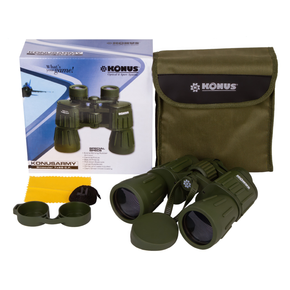 Бинокль Konus Konusarmy 7x50 — комплект поставки