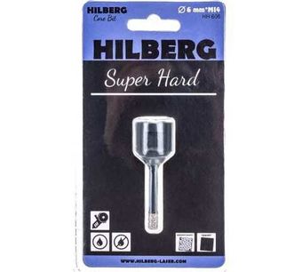 Коронка алмазная с воском по керамике и керамограниту Super Hard (6 мм; M14) Hilberg HH606