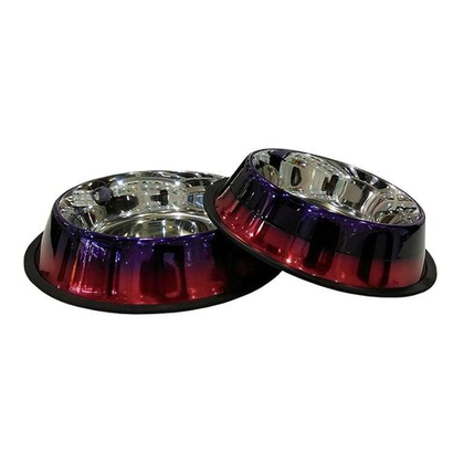 DOGMAN Миска металлическая "Радуга" №1, 0,45 л