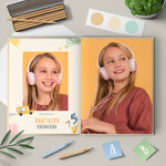 PSD-Шаблон фотокниги "Школьный автобус"