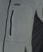 Куртка флисовая "Актив" серая отделка черная (ЧЗ)